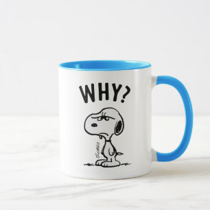Peanuts Snoopy Wonders Why? Mug