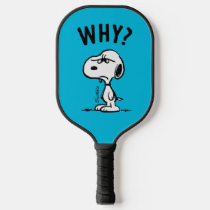 Peanuts   Snoopy Wonders Why? Pickleball Paddle
