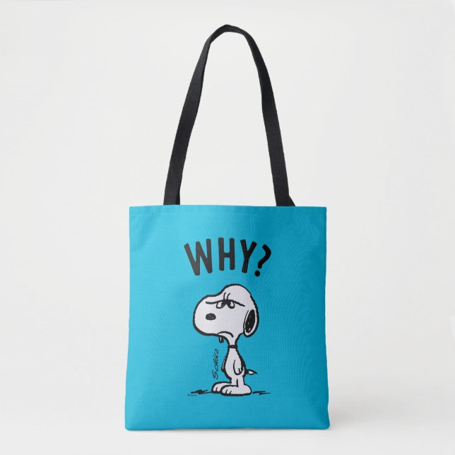 Peanuts | Snoopy Wonders Why? Tote Bag (Front)