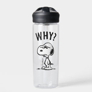 Peanuts   Snoopy Wonders Why? Water Bottle