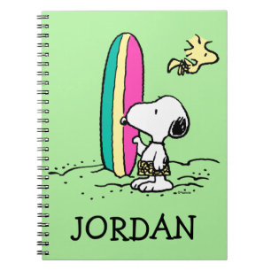 Peanuts   Snoopy & Woodstock   Add Your Name Notebook