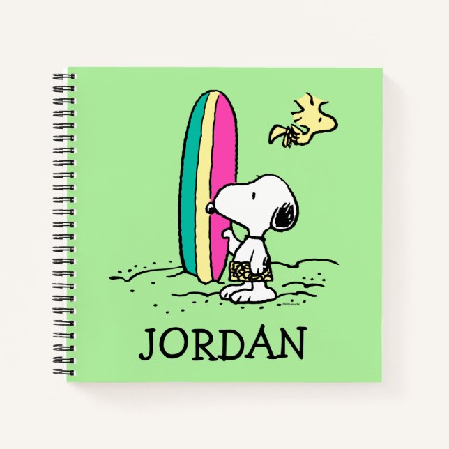 Peanuts | Snoopy & Woodstock | Add Your Name Notebook (Front)