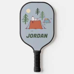 Peanuts   Snoopy & Woodstock   Add Your Name Pickleball Paddle