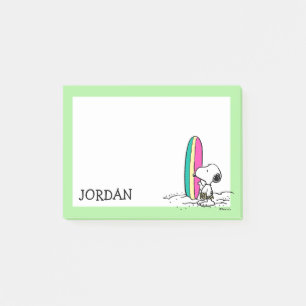 Peanuts   Snoopy & Woodstock   Add Your Name Post-it Notes