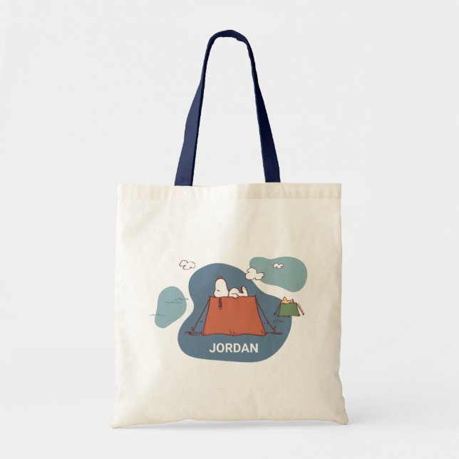 Peanuts | Snoopy & Woodstock | Add Your Name Tote Bag (Front)