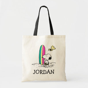 Peanuts   Snoopy & Woodstock   Add Your Name Tote Bag