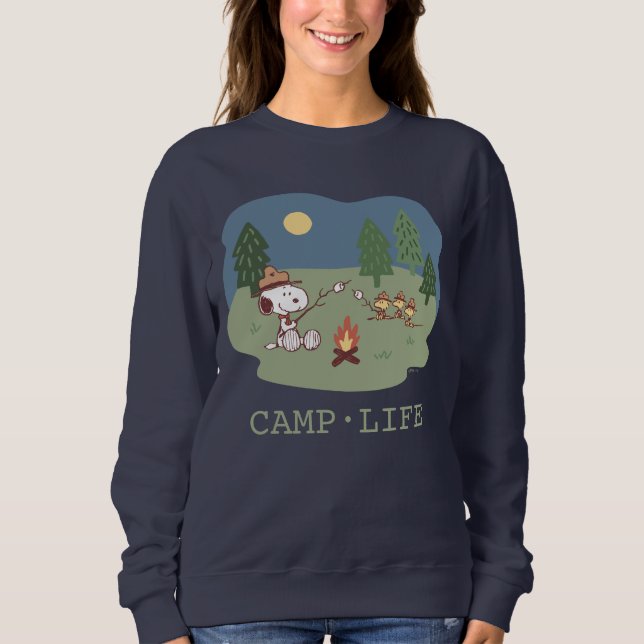 Peanuts | Snoopy & Woodstock at the Campfire Sweatshirt (Front)