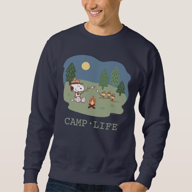 Peanuts | Snoopy & Woodstock at the Campfire Sweatshirt (Front)
