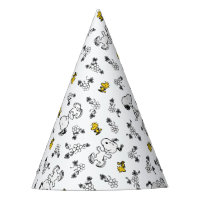 Peanuts | Snoopy & Woodstock B&W Flower Pattern