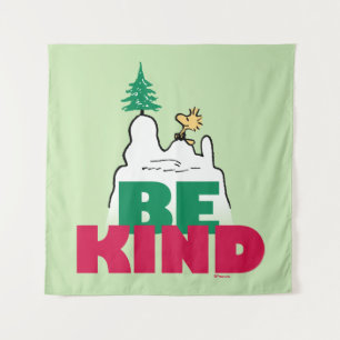 Peanuts   Snoopy & Woodstock Be Kind Tapestry
