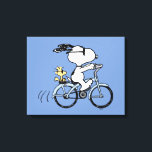 Peanuts | Snoopy & Woodstock Bicycle Canvas Print<br><div class="desc">Check out this awesome Peanuts design featuring Snoopy and Woodstock.</div>