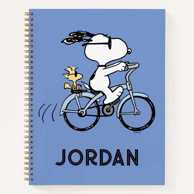 Peanuts | Snoopy & Woodstock Bicycle Notebook (Front)