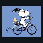 Peanuts | Snoopy & Woodstock Bicycle Poster<br><div class="desc">Check out this awesome Peanuts design featuring Snoopy and Woodstock.</div>