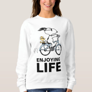 Peanuts   Snoopy & Woodstock Bicycle Sweatshirt