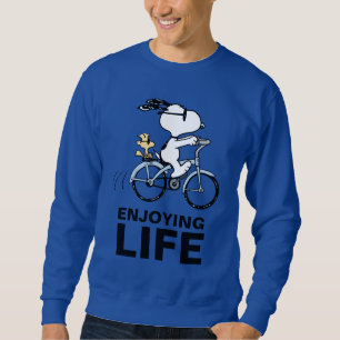 Peanuts Snoopy & Woodstock Bicycle Sweatshirt