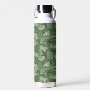 Peanuts   Snoopy & Woodstock Camouflage Camp Water Bottle