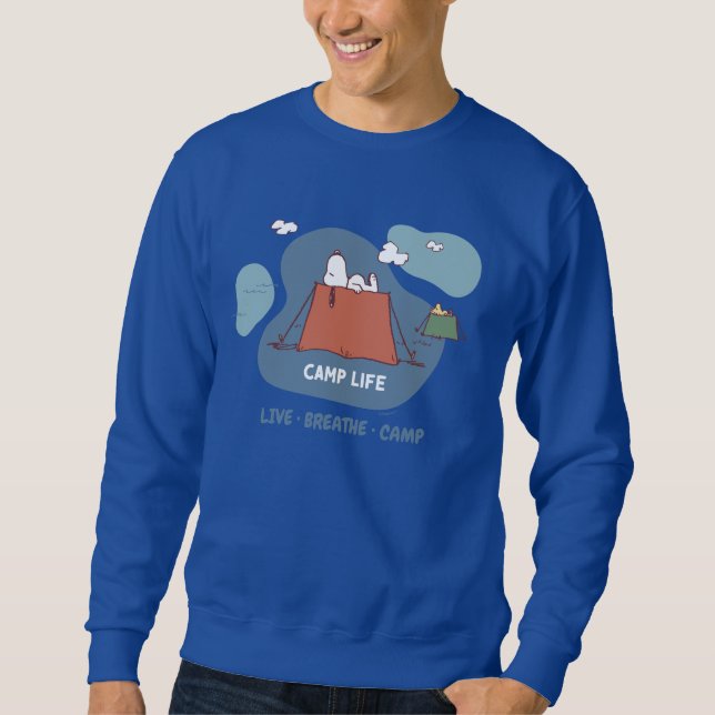 Peanuts | Snoopy & Woodstock Camp Life Sweatshirt (Front)