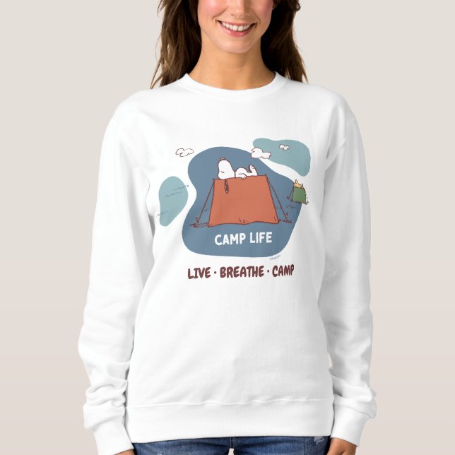 Peanuts | Snoopy & Woodstock Camp Life Sweatshirt (Front)