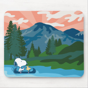 Peanuts   Snoopy & Woodstock Canoe Mouse Pad