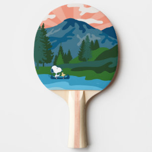 Peanuts   Snoopy & Woodstock Canoe Ping Pong Paddle