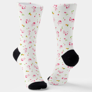 Peanuts   Snoopy & Woodstock Cherry Pattern Socks