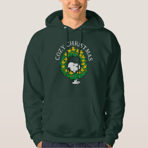 Peanuts Snoopy & Woodstock Christmas Wreath Hoodie