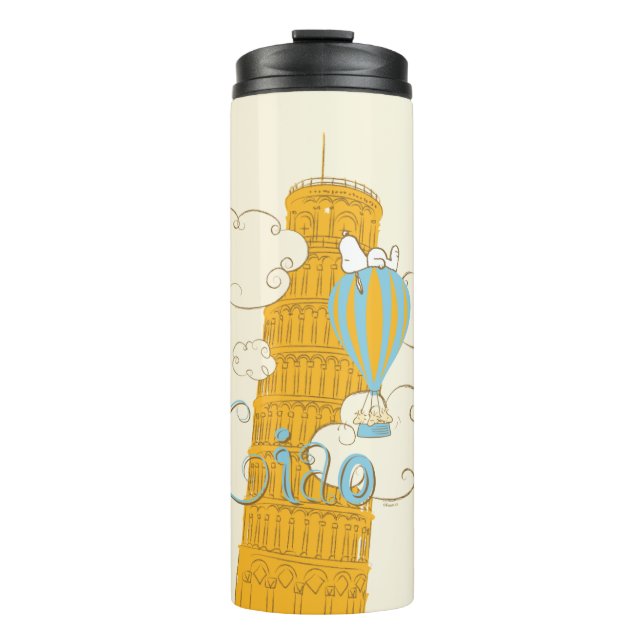 Peanuts | Snoopy & Woodstock Ciao Thermal Tumbler (Front)