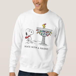 Peanuts Snoopy & Woodstock Decorated Bird Bath Sweatshirt