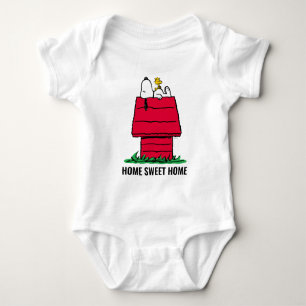 Peanuts Snoopy & Woodstock Doghouse Baby Bodysuit