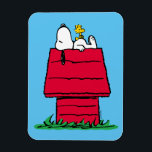 Peanuts | Snoopy & Woodstock Doghouse Magnet<br><div class="desc">Check out this fun Peanuts design featuring Snoopy and Woodstock.</div>
