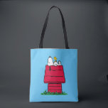 Peanuts | Snoopy & Woodstock Doghouse Tote Bag<br><div class="desc">Check out this fun Peanuts design featuring Snoopy and Woodstock.</div>