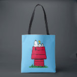 Peanuts | Snoopy & Woodstock Doghouse Tote Bag<br><div class="desc">Check out this fun Peanuts design featuring Snoopy and Woodstock.</div>