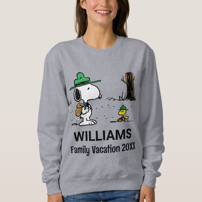 Peanuts | Snoopy & Woodstock Family Vacation Sweatshirt (Front)