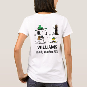 Peanuts Snoopy & Woodstock Family Vacation T-Shirt