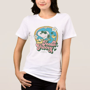 Peanuts Snoopy & Woodstock Feelin' Groovy Tri-Blend Shirt