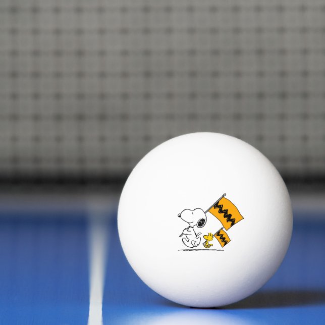 Peanuts | Snoopy & Woodstock Flags Ping Pong Ball (Net)