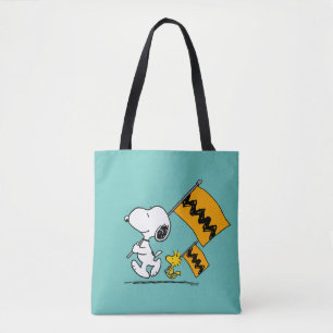 Peanuts   Snoopy & Woodstock Flags Tote Bag