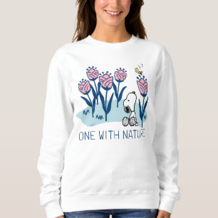 Peanuts Snoopy & Woodstock Flower Garden Sweatshirt
