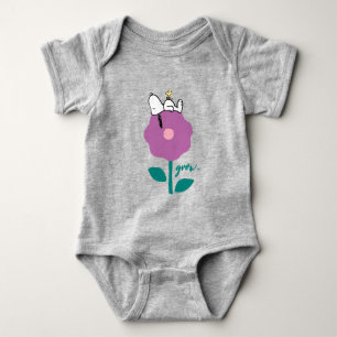 Peanuts   Snoopy & Woodstock Flower Whistle Baby Bodysuit