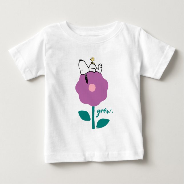 Peanuts | Snoopy & Woodstock Flower Whistle Baby T-Shirt (Front)