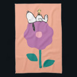 Peanuts | Snoopy & Woodstock Flower Whistle Tea Towel<br><div class="desc">Check out this fun Peanuts design featuring Snoopy and Woodstock.</div>