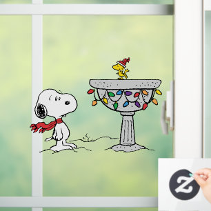 Peanuts Snoopy & Woodstock Frozen Birdbath