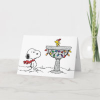 Peanuts | Snoopy & Woodstock Frozen Birdbath