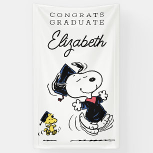 Peanuts   Snoopy & Woodstock Graduation Banner