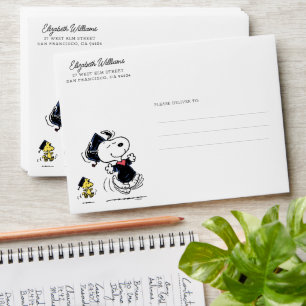 Peanuts Snoopy & Woodstock Graduation Envelope