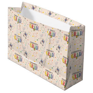 Peanuts Snoopy Woodstock Graduation Large Gift Bag