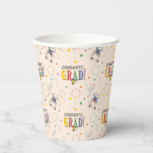 Peanuts Snoopy Woodstock Graduation Paper Cups