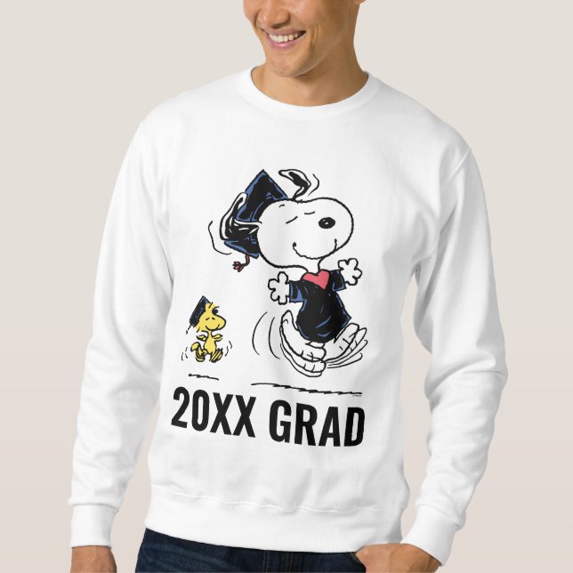 Peanuts | Snoopy & Woodstock Graduation Sweatshirt (Front)