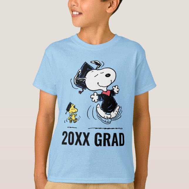 Peanuts | Snoopy & Woodstock Graduation T-Shirt (Front)