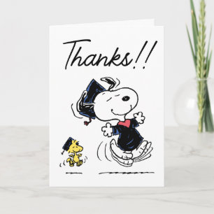 Peanuts   Snoopy & Woodstock Graduation Thank You